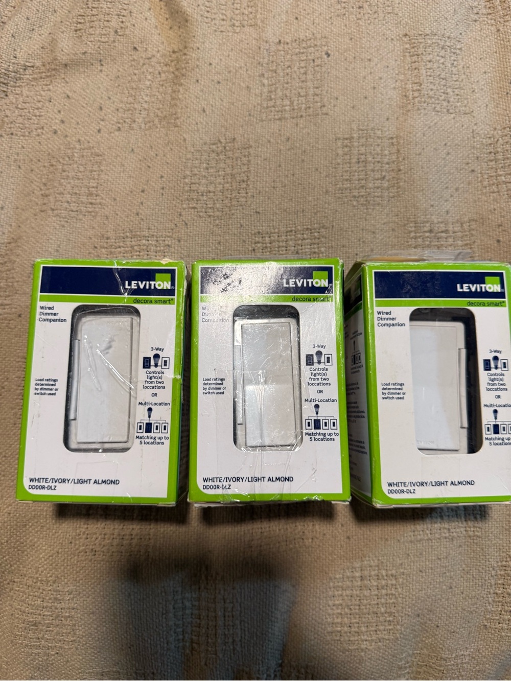 Leviton Decora Wired Dimmer Companion Switch - White/Ivory